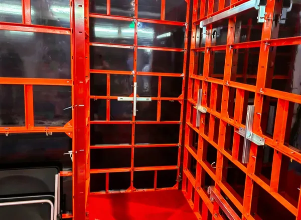 Steel frame formwork