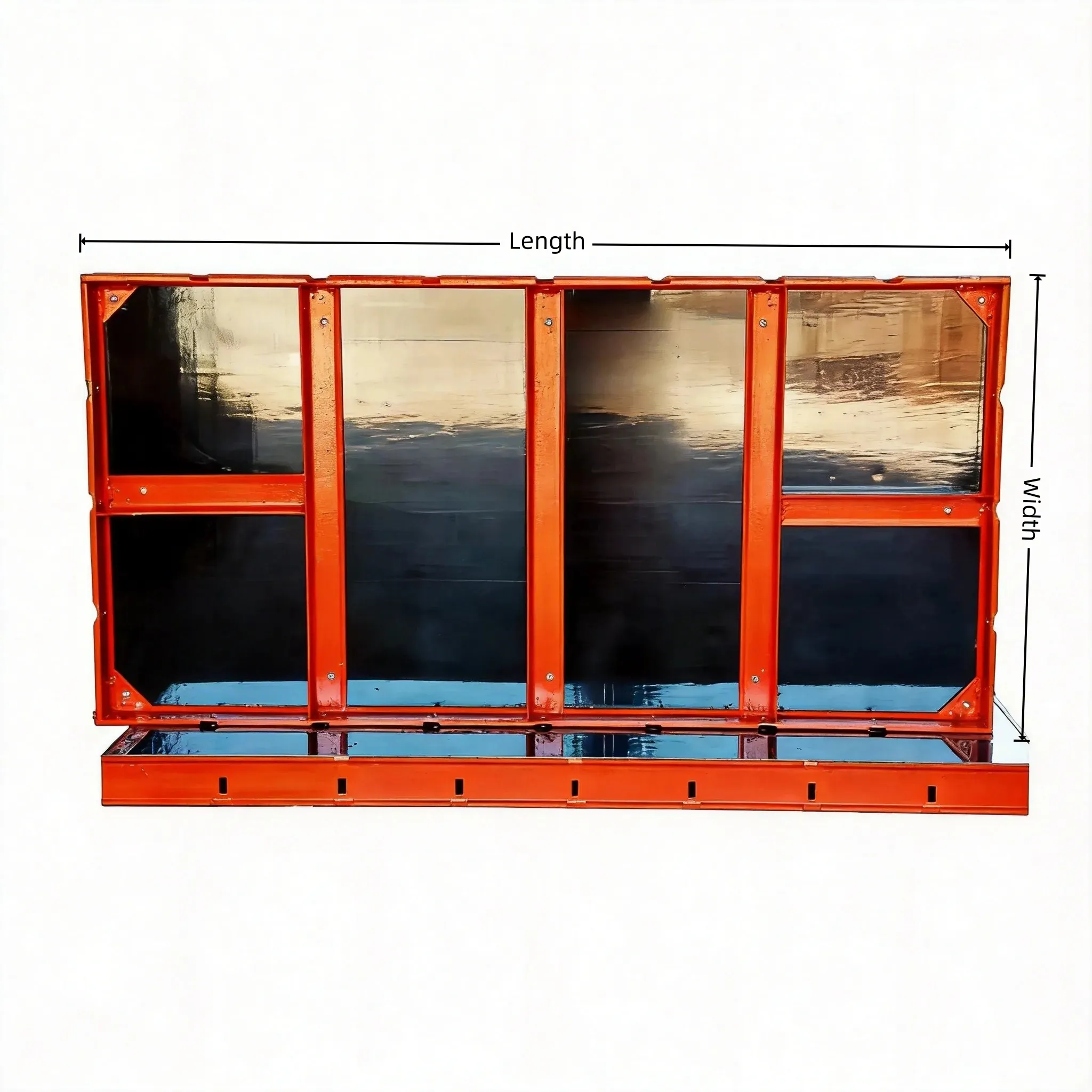 Steel frame formwork system