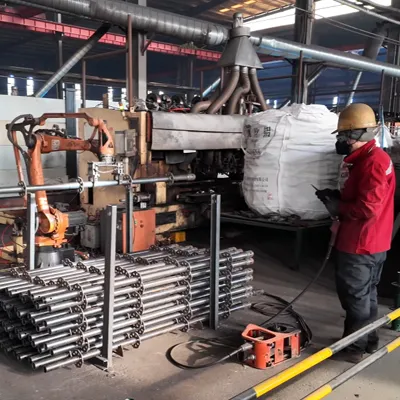 Ringlock Scaffolding: Check the details and perform a manual secondary weld