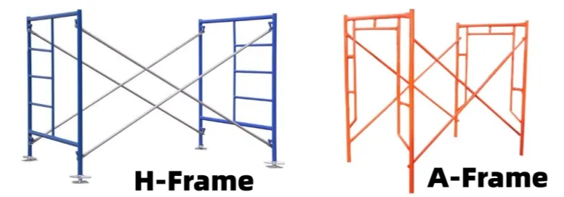 Comparison of standard H-frame and A-frame scaffolding systems for construction Comparison of standard H-frame and A-frame scaffolding systems for construction